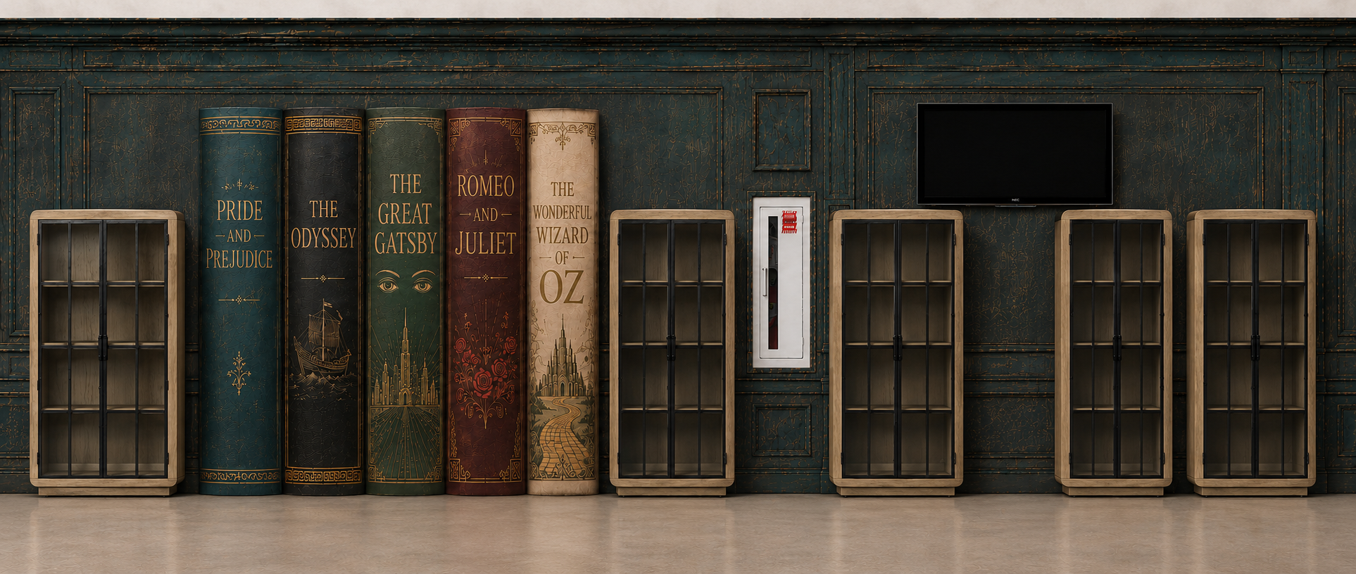 A library with a story